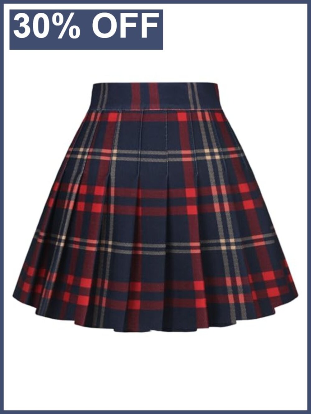 Pleated A-Line Mini Tennis Skirt High Waist Active Skort